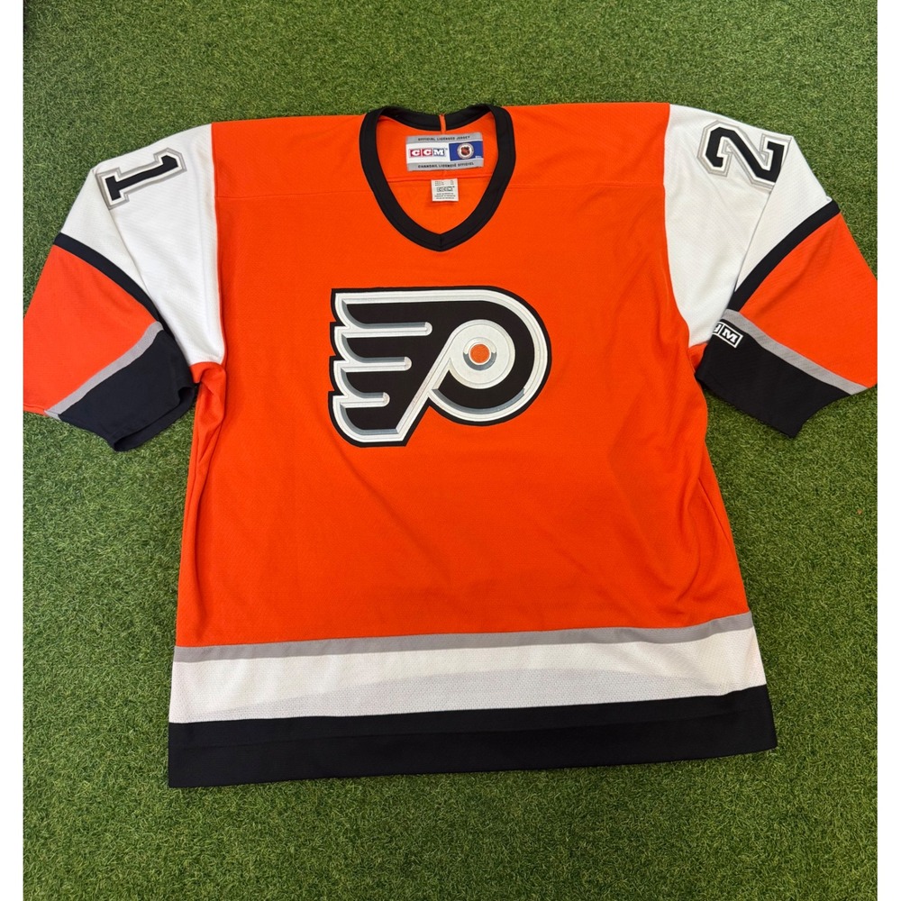 Philadelphia Flyers Peter Forsberg 21 Hockey Jersey Mens CCM NHL Orange XL - Picture 1 of 9